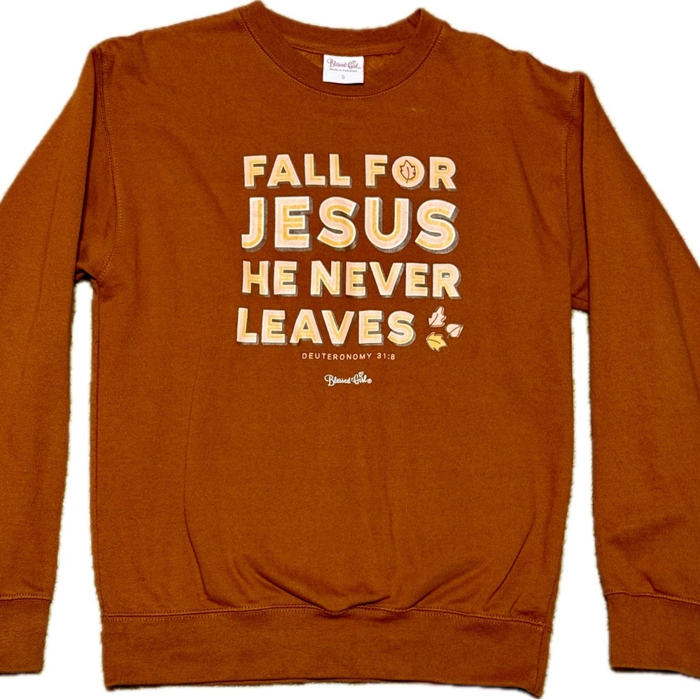 Blessed Girl Womens Sweatshirt Fall For Jesus
